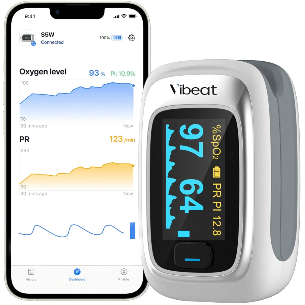 Vibeat Bluetooth Fingertip Pulse Oximeter