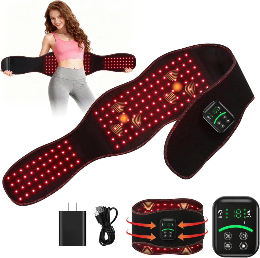 Red Light Therapy Belt with Vibration Massage